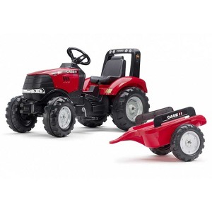 Falk Case IH Puma 240CVX Pedal Tractor Ride On with Trailer, FA996AB - 1 of 2