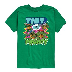 Boys' - Teenage Mutant Ninja Turtles Mutant Mayhem - Tiny But Mighty Short Sleeve Graphic T-Shirt - 1 of 3