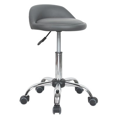 Modern Home Juno Adjustable Height Rolling Stool w/Wheels
