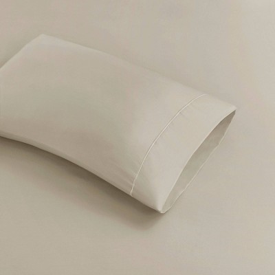 King Gray Solid Cotton Sheet Set with Baratta Hemstitch