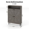 TiramisuBest 47.2" Rattan Shoe Storage Organizer: 2 Flip Drawers, 1 Storage Drawer & Bench, Ideal for Entryway and Hallway, Light Brown - 4 of 4