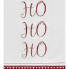 Kringle Chenille Ho Ho Ho White Muslin Tea Towel Set of 2 19x28 - 3 of 3