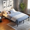 Greenstell Bed Frame with LED Lights & Charging Station, Metal Platform Bed with Headboard, Heavy Duty Metal Slats - 4 of 4