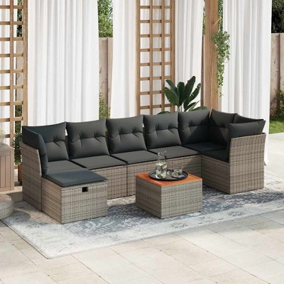 vidaXL Sofa Set Grey, Dark Grey