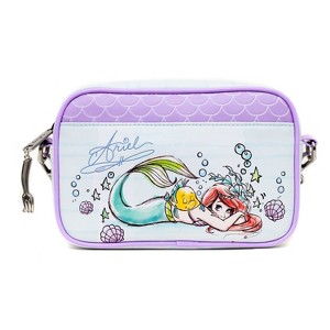 Disney Bag, Cross Body, The Little Mermaid Ariel Sebastian and Flounder Poses, Vegan Leather - 1 of 4