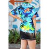 LA LEELA Hawaiian Shirts Womens Casual Summer Beach Blouses Shirt Blouse Short Sleeve Tropical Vacation Tops Shirts Tank Top Women - 4 of 4