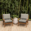 ARDEN earthFIBER Tufted Blowfill Deep Seat Set, Water repellent, Fade Resistant, Deep Seat Bottom and Back Cushion for Chair, Sofa, and Couch 48 x 24 - 3 of 4