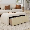 Christopher Knight Home Fiora Modern Boucle Upholstered Ottoman With Drawer - 2 of 4
