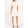 Women's Linen Wrap Mini Dress - LUSH - 3 of 4