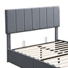 KTMBDW Full/Queen Size Lift Up Storage Bed, Modern Upholstered Headboard, Hydraulic Support, No Box Spring Needed - 3 of 4