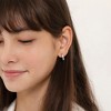 Girl's Rounded 2.5mm Polished Hoop Sterling Silver Earrings - In Season Jewelry - 3 of 4
