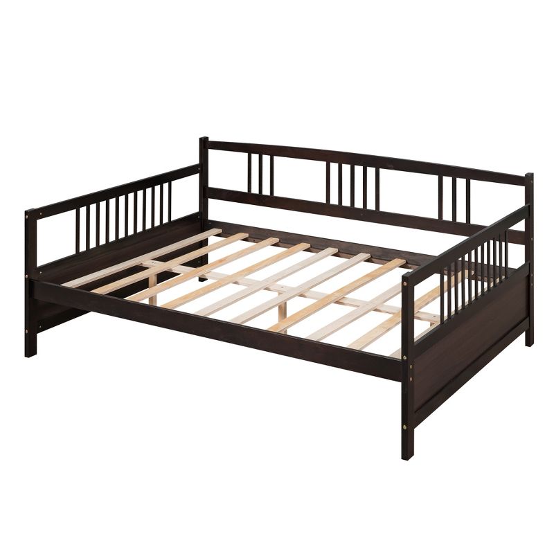 Full Size Wood Daybed with Support Leg-ModernLuxe, 4 of 9