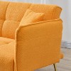 Sapphtopaz 70.1" Couches for Living Room 2 Seater Futon Sofa Bed with Folding Armrest,Convertible Sleeper Sofa with Throw Pillow for Bedroom - 3 of 4