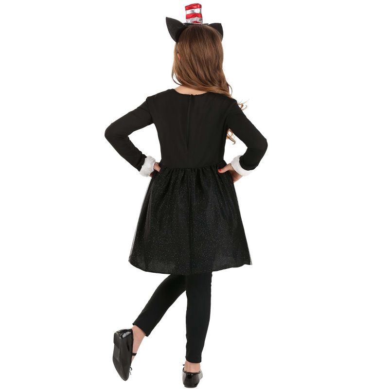 HalloweenCostumes.com Dr. Seuss The Cat in the Hat Costume for Girls., 5 of 8