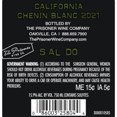 Saldo Chenin Blanc 21 - 750ml Bottle