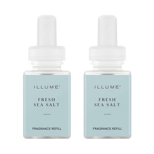 Pura Illume Fresh Sea Salt 2pk Smart Vial Fragrance Refills: Ocean-Inspired, Floral Jasmine & Apple Notes, No Harsh Chemicals - 1 of 4