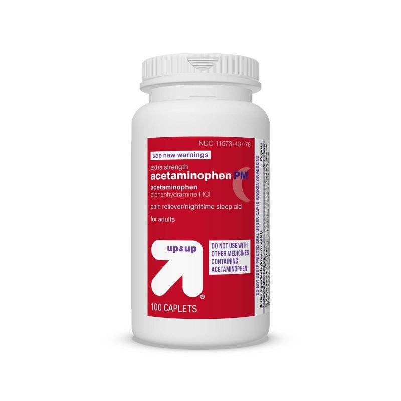 Acetaminophen PM Extra Strength Pain Reliever &#38; Sleep Aid Caplets - 100ct - up &#38; up&#8482;, 6 of 7