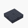 Chic Crate-New Style Interlocking Deck Tiles – 44-Pack Quick-Install 12x12 Patio Flooring for Porch, Poolside & Backyard, Dark Gray - 4 of 4