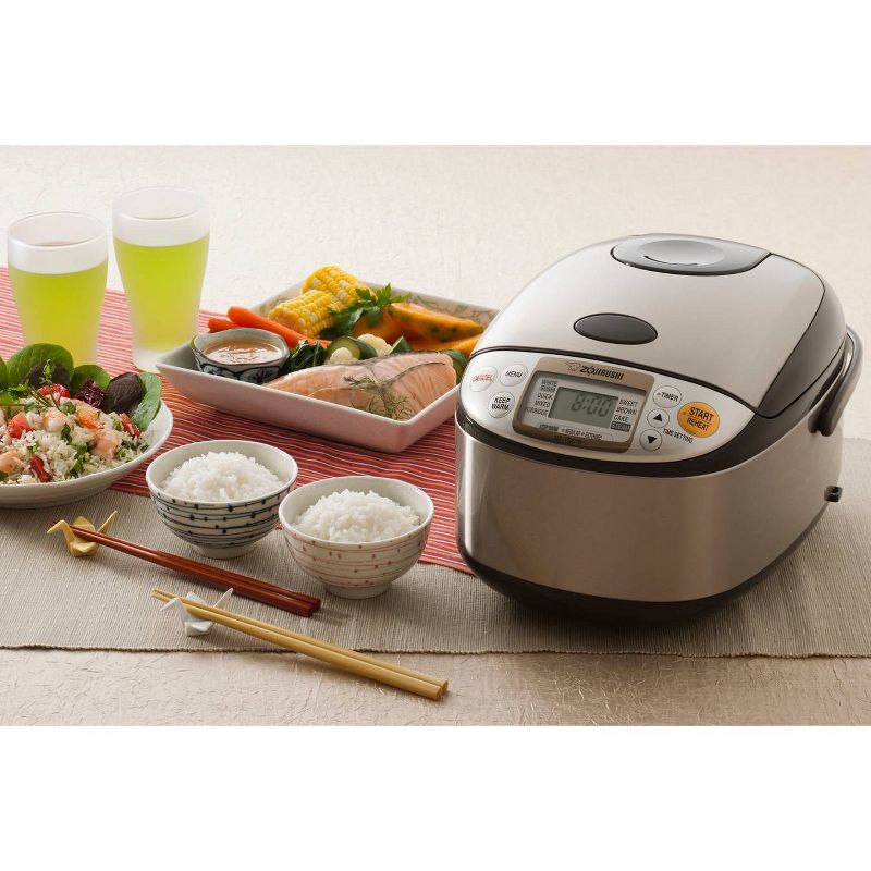 Zojirushi Micom 5.5-Cup Rice Cooker &#38; Warmer with Steam Basket - Brown, 3 of 7