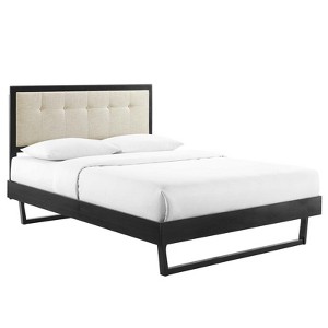 Modway Willow Queen Wood Platform Bed With Angular Frame - 1 of 4