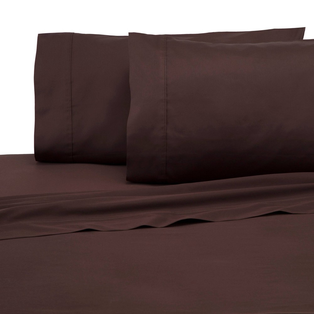 Photos - Bed Linen Modern Living Queen 300 Thread Count Solid Sheet Set Java  