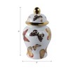 Decorative Butterfly Ceramic Temple Jar with Lid for Living Room Decor - Versatile Jar or Vase for Room, House, and Table Decor - Multi - 4 of 4