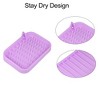 Unique Bargains Silicone Soap Dish Keep Soap Dry Soap Cleaning Storage for Home Bathroom Kitchen 2 Pcs - 3 of 4