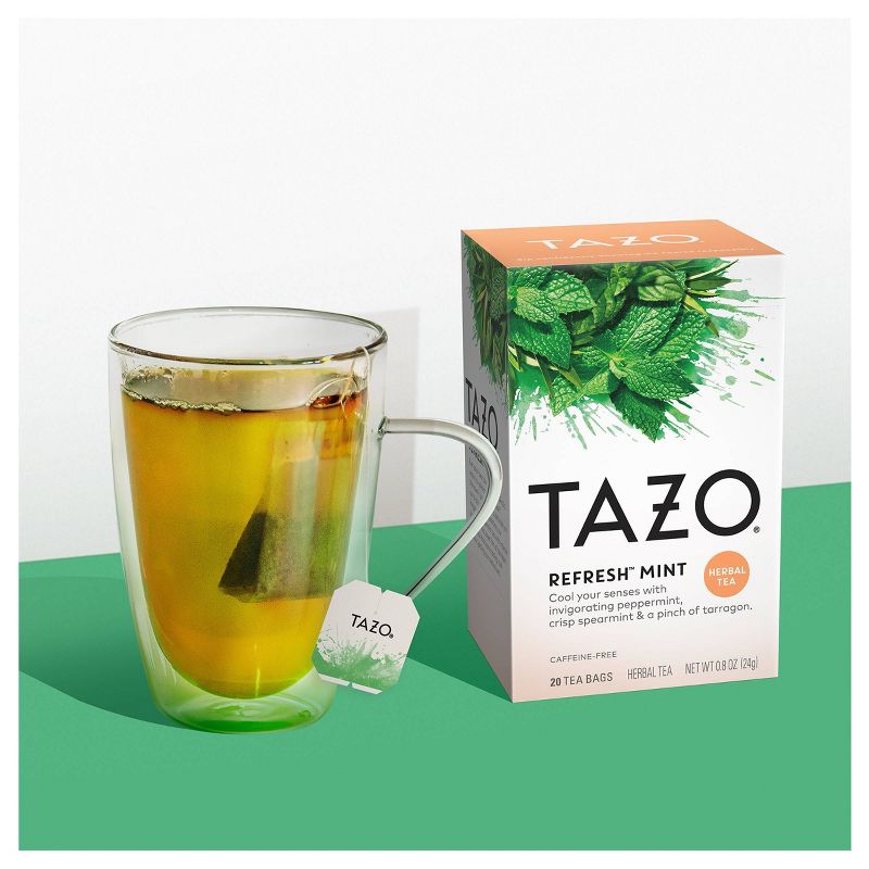 Tazo Refresh Herbal Tea - 20ct, 4 of 9