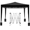 DOMETOUR 10x10 Folding Canopy with Sidewalls UPF 50+ Portable Tent for Parties Beach Camping Wedding EZ Pop Up, Includes Weight & Carry Bag - 2 of 4