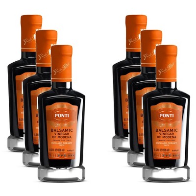 Ponti Vinegar Balsamic Modena - Case of 6 - 8.5 fl oz