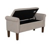 NicBex Ottoman with Storage Bench Storage Organizer Ottoman Upholstered Storage Bench for Entryway Bathroom Bedroom - 3 of 4