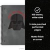 Yoobi Star Wars 1 Subject Notebooks 8"x10.5" Wide Ruled with Pen Darth Vader, School Supplies - 2 of 4