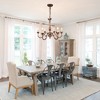 Bella Depot 6-Light Distressed Wood Mid-Century Chandelier For Kitchen Island Lighting French Country Style - 4 of 4