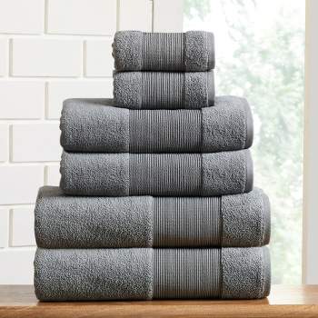 Common Thread Eco-Melange 6 piece Light Gray Bath Towel Set
