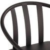 Elm Lane Lael Black Swivel Bar Stool 25 3/8" High Modern Industrial Wood Seat Curved Arm with Backrest Footrest for Kitchen Counter Height Island Home - 3 of 4