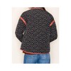 Women's Polar Collar Button Closure Floral Quilted Jacket - STACCATO - 4 of 4