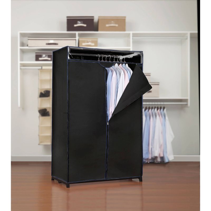 Simplify 36&#34; Wide Portable Closet Black, 3 of 6