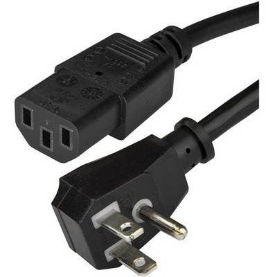 StarTech.com 10 ft Power Cord - Flat NEMA 5-15P to C13 - Computer Power Cord - C13 Power Cord - Power Supply Cord - AC Power Cord