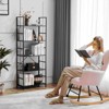 MAYEERTY 5 Tiers Bookshelf, Modern Open Bookshelf, Storage Rack Shelves in Living Room/Home/Office, Black - 2 of 4
