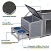 Sandinrayli Outdoor Dog House with Slow Food Bowl - 3 of 4