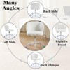 RISOKEYS ‌Office Chair - Faux Fur Makeup Vanity Chair, Adjustable Swivel Desk Chair with Sturdy Metal Base and Colored Wheels,for Home,Office - 4 of 4