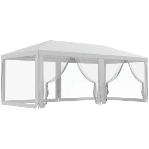 Resenkos Canopy, Outdoor Canopy Tent,10' x 20' Party Tent, Outdoor Wedding Canopy with Removable Sidewalls,White - 1 of 4