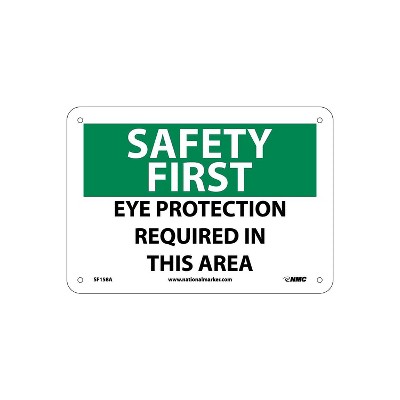 Eye Protection Required OSHA Safety First Sign