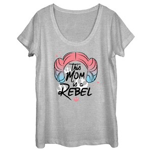 Women's Star Wars Mother's Day Leia Rebel Mom T-Shirt - 1 of 4