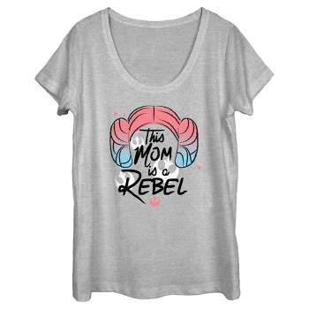Women's Star Wars Mother's Day Leia Rebel Mom T-Shirt