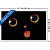 Trends International Tobe Fonseca - Black Cat Minimalist Tongue Framed Wall Poster Prints - 3 of 4