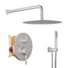 Whizmax Bathroom Shower Faucet Set, Rainfall Shower Head With Handheld Combo With Pressure-Balanced Valve - 2 of 4