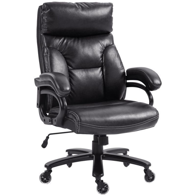 Vinsetto 400lbs Executive Office Chair for Big and Tall, PU Leather Computer Desk Chair with Adjustable Height, 4 of 7