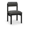 Meridian Furniture,Roundhill Linen Textured Fabric Upholstered Dining Chair, Set of 2 - 2 of 4