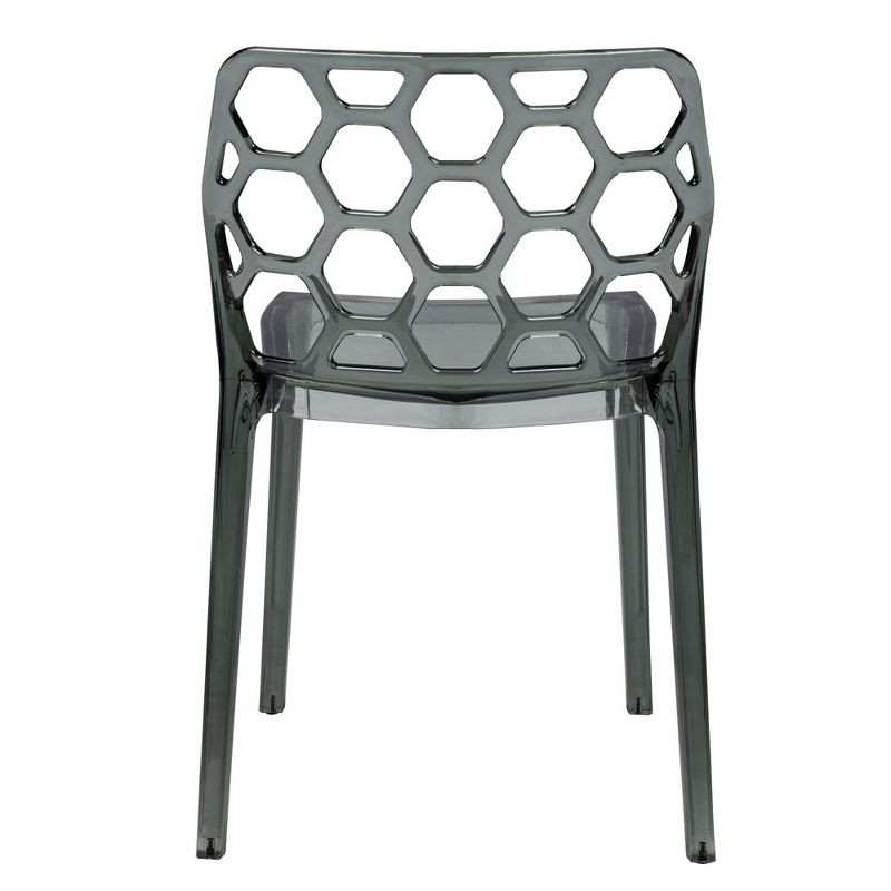LeisureMod Dynamic Modern Plastic Dining Chair Set of 4, 5 of 10